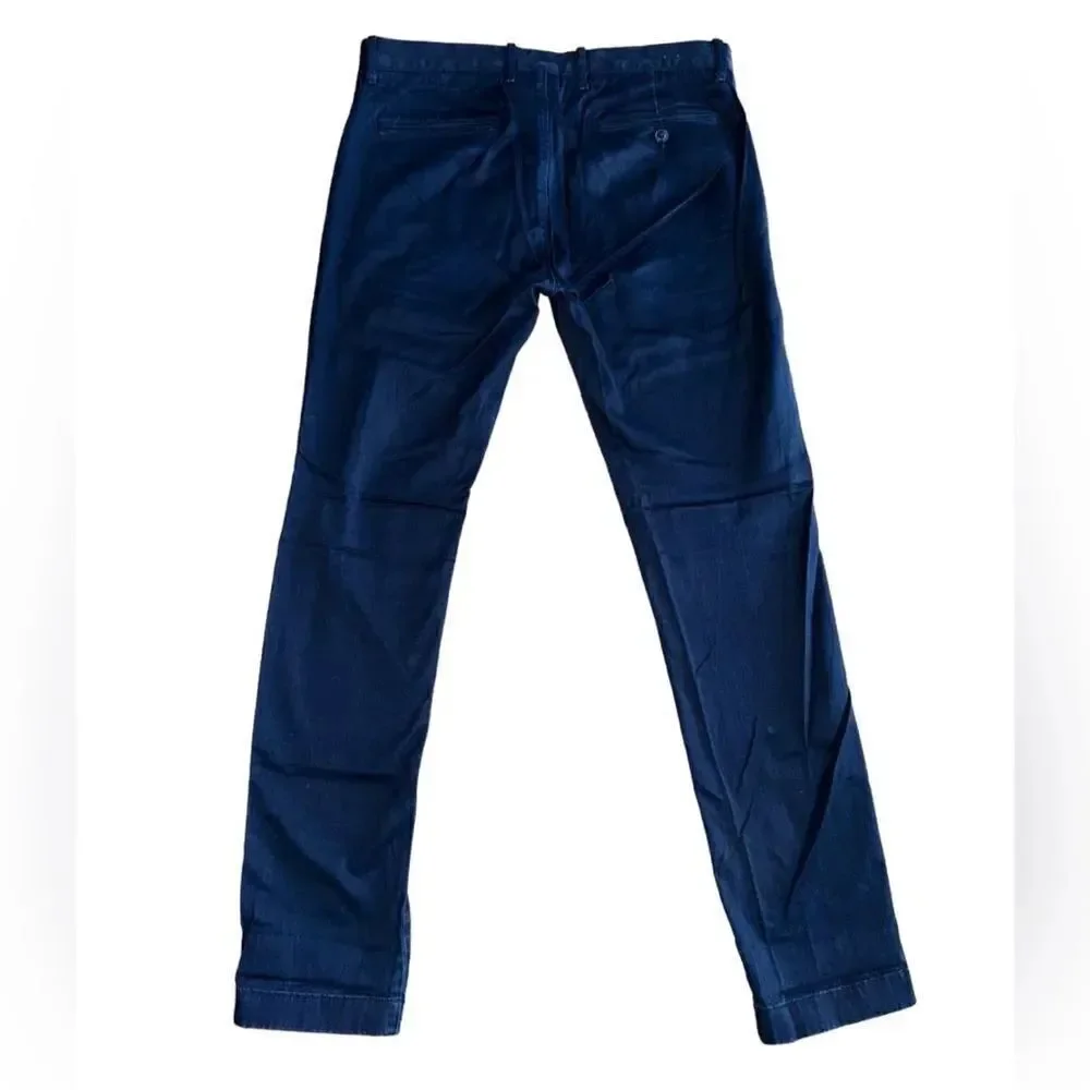 J. Crew Men's Navy Blue Broken In Chino Pants - Size 33x32